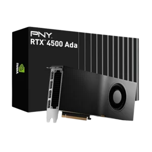 PNY NVIDIA RTX 4500 Ada Generation 24GB GDDR6 PCI Express 4.0 Dual Slot 4X DisplayPort, 8K Support, Ultra Quiet Active Fan