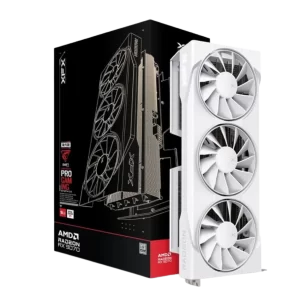 XFX Swift AMD Radeon RX 9070 OC White Triple Fan Gaming Edition Graphics Card with 16GB GDDR6 HDMI 3xDP, AMD RDNA™ 4