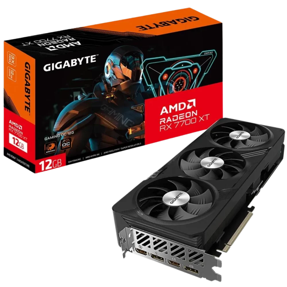 Gigabyte Radeon RX 7800 XT Gaming OC 16GB Graphics Card - 16GB GDDR6 256-Bit, Windforce Cooling System, Metal Backplate, DP 2.1, HDMI 2.1, AMD RDNA 3 Architecture